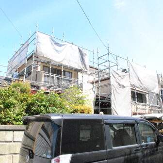 新潟市東区幸栄リノベーション住宅工事中外観